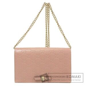 Gucci GG Shima Chain Wallet Long Leather